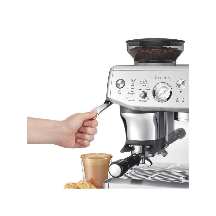 Breville Barista Express Impress BES876 — All-in-One Espresso Machine with Built-In Grinder