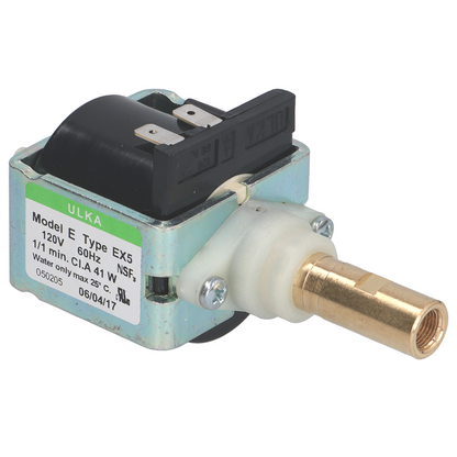 Ulka EX5 Solenoid Vibratory Espresso Pump – 120V 60Hz – Fits Rancilio Silvia, Gaggia, Saeco, DeLonghi
